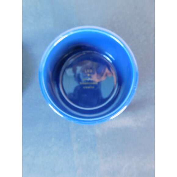 Leo Zodiac Trinket Box Blue Glass Astrological Lion Star Sign Jewelry Dish Gift - Picture 4 of 8
